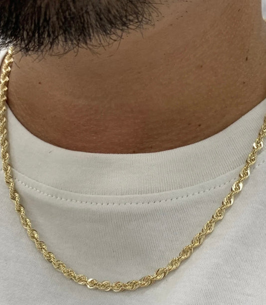 10k gold 4mm rope chain