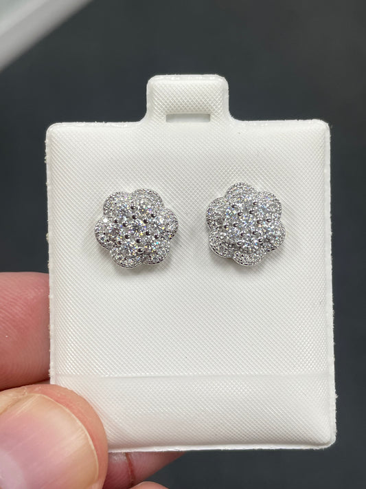 925 flower cluster 1 earrings